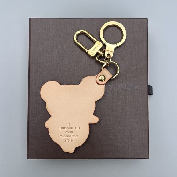 Louis Vuitton Takashi Murakami Vachetta Leather Panda Bag Charm Key Chain - Picture 2 of 8